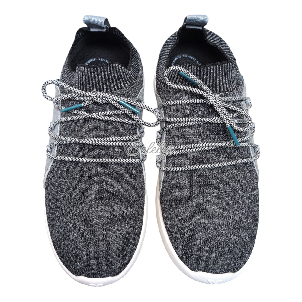 Vessi Cityscape Womens 7 Waterproof Charcoal Grey White Knit DymaTex Sneaker